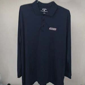 Snickers Long Sleeve Navy Polo Shirt Men’s XL Antigua